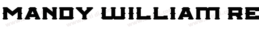 Mandy William Regula字体转换